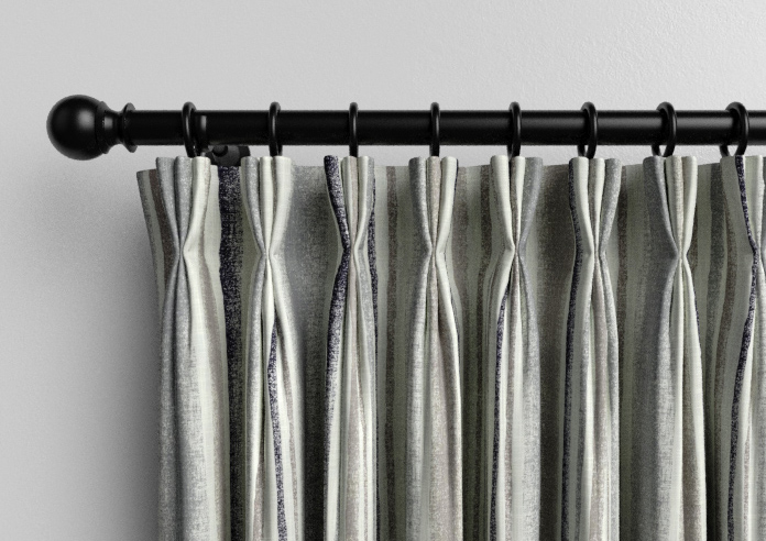 Guarda Stripe, Grey - Made to Measure Curtains - Image 11
